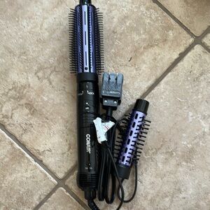 New Conair Hot Air Curling Comb. Black and Purple. Without box